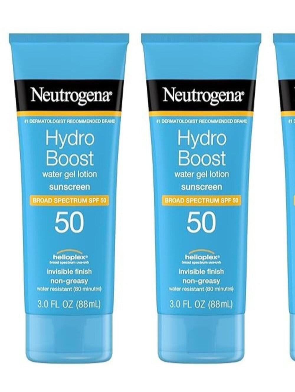 Hydro Boost Moisturizing Water Gel Sunscreen Lotion with Broad Spectrum SPF50 2P